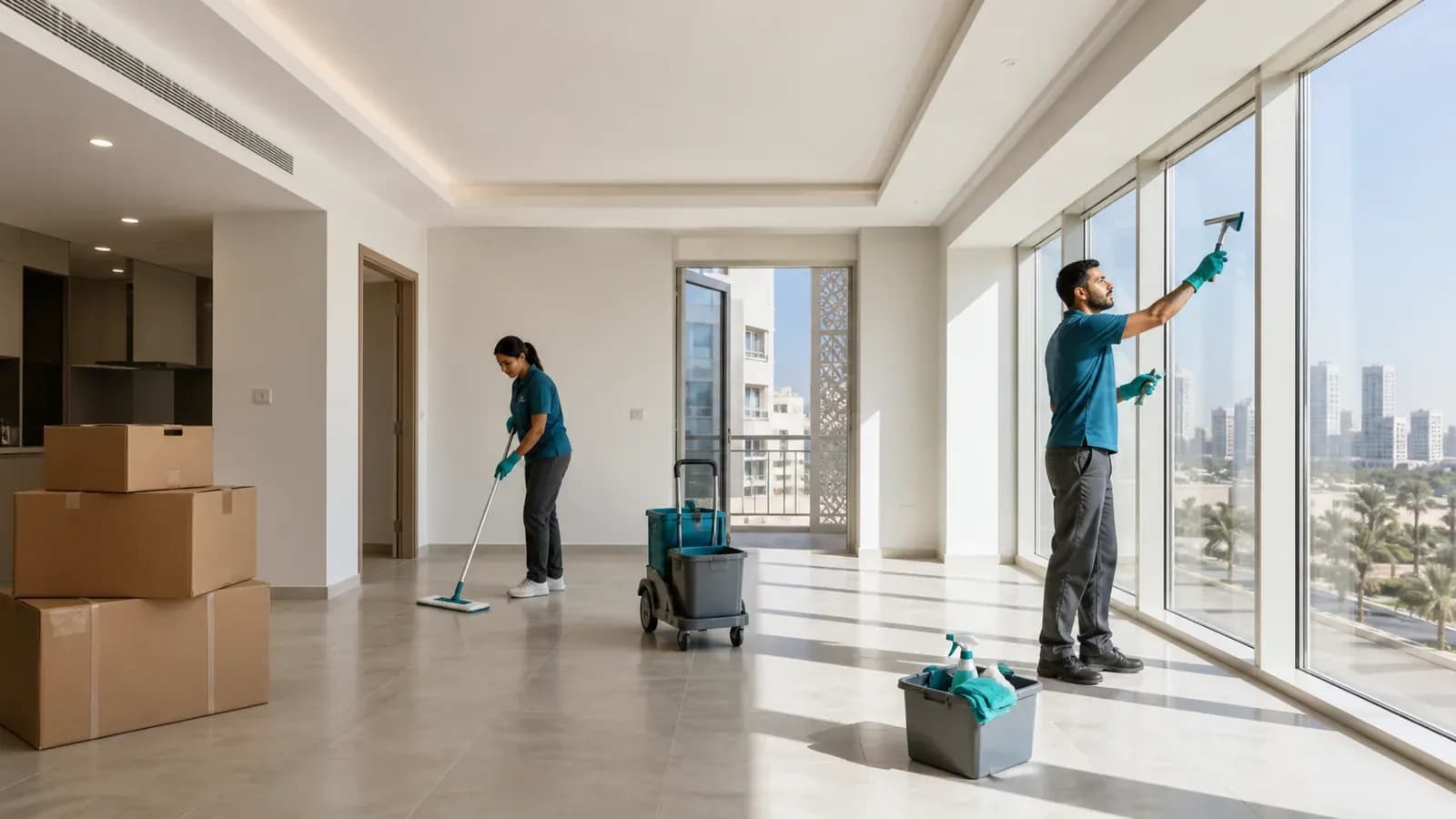 دراسة تنظيف شقة قبل السكن في حي العليا بالرياض