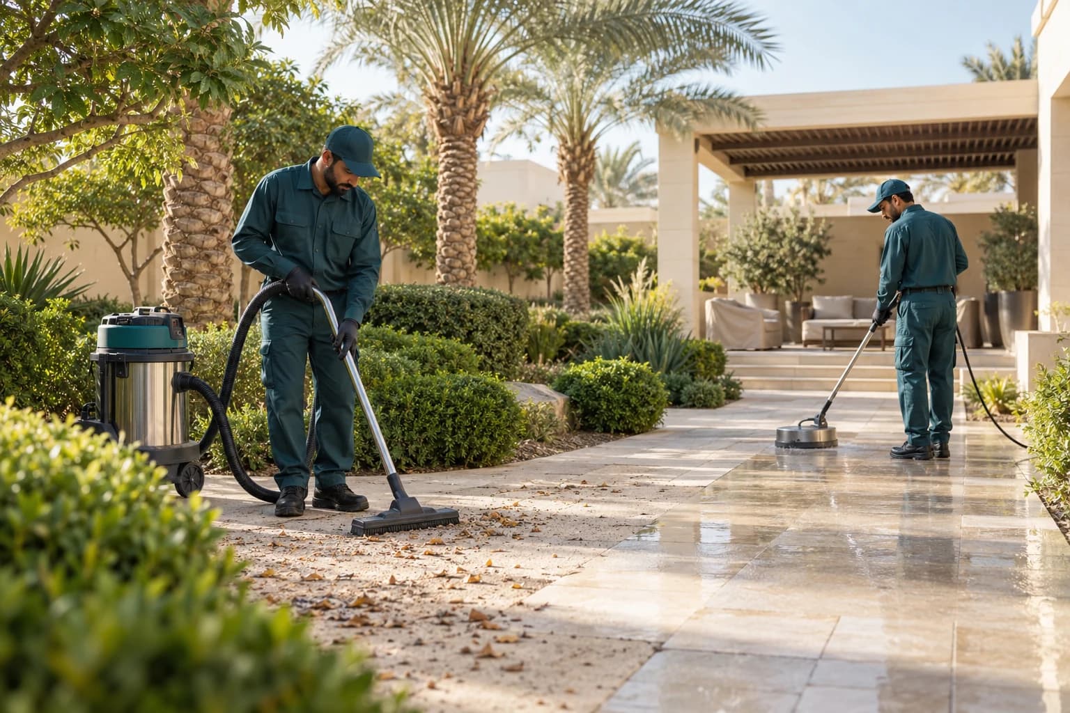 شركة تنظيف حدائق في غرب الرياض للممرات والجلسات