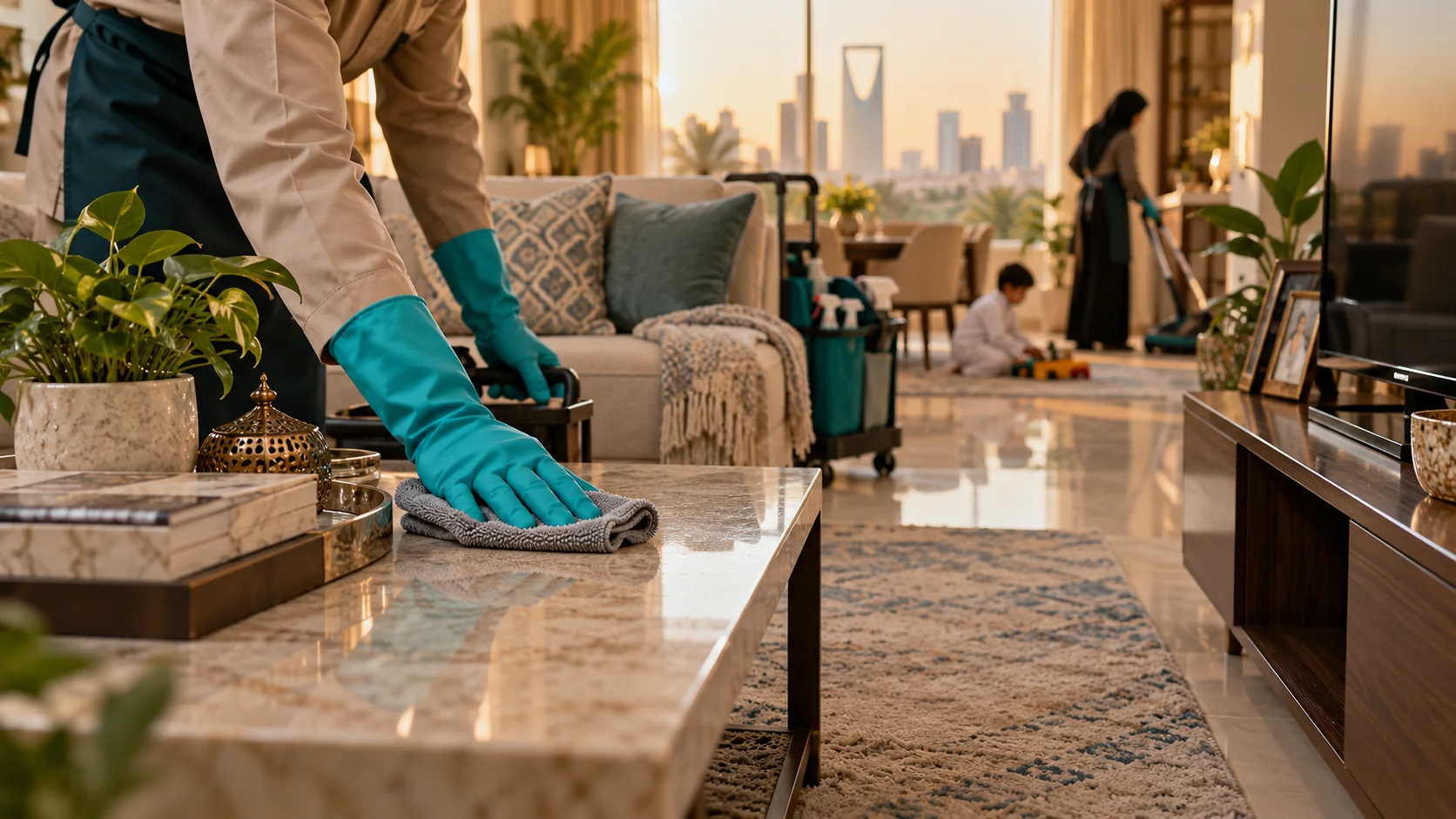 Home Cleaning in Riyadh While Your Family Stays Home guide cover