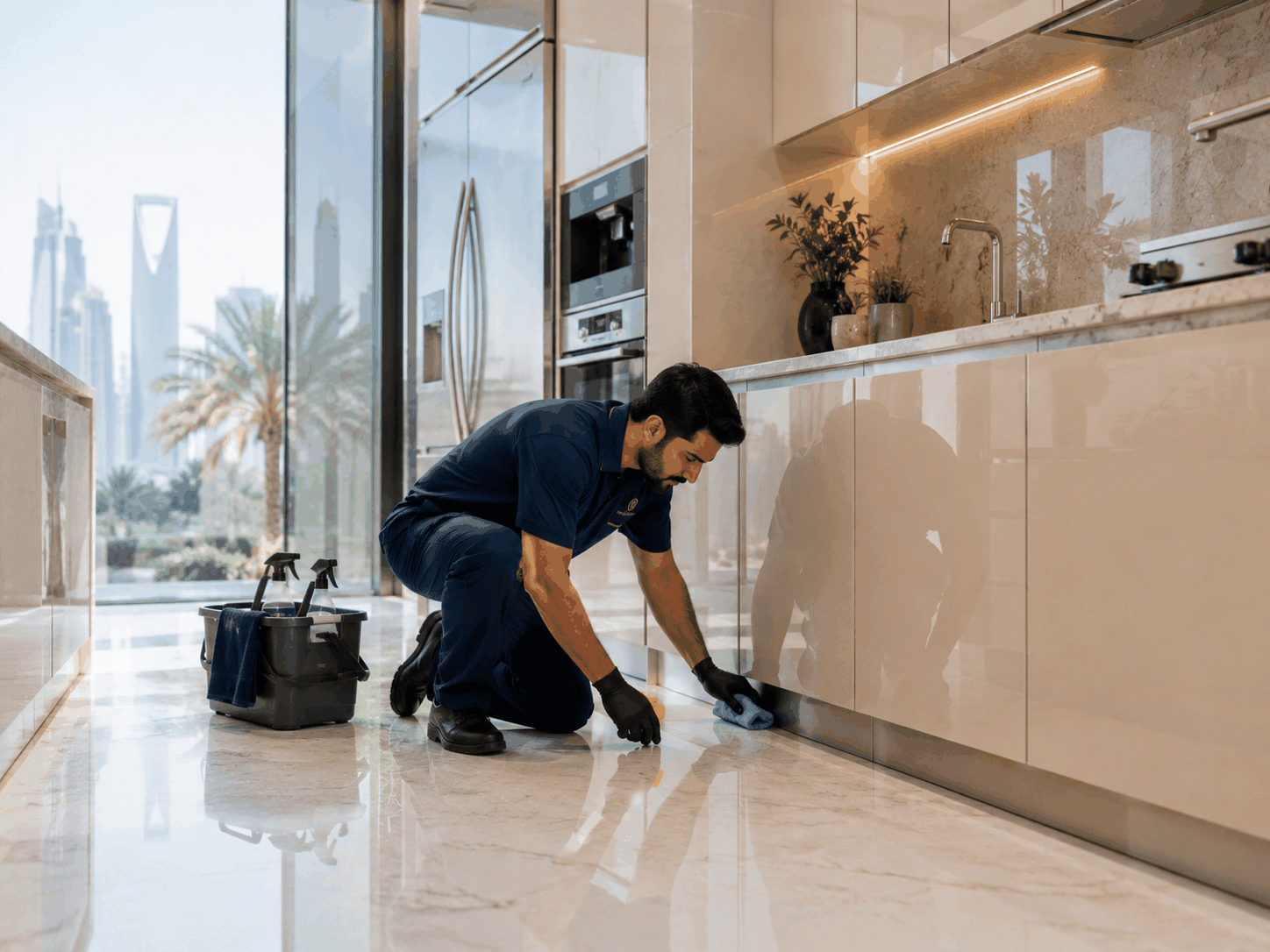خدمة تنظيف في حي إشبيلية بالرياض