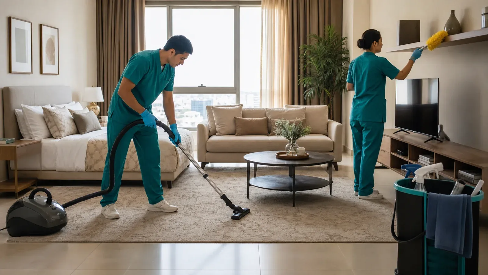 Apartment cleaning example relevant to Al Wurud in Riyadh