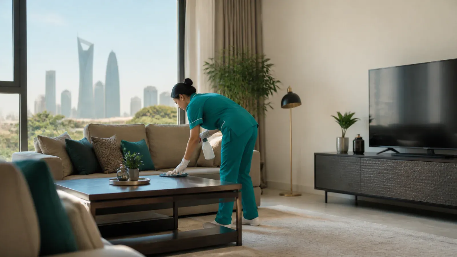 Home cleaning service example for Al Wurud Riyadh